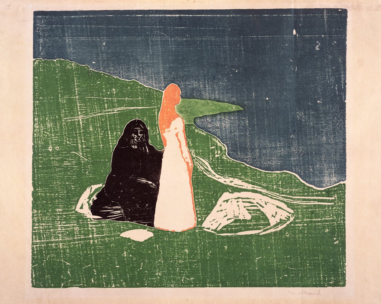 امرأتان على الشاطئ ، 1898 بواسطة إدوارد مونش