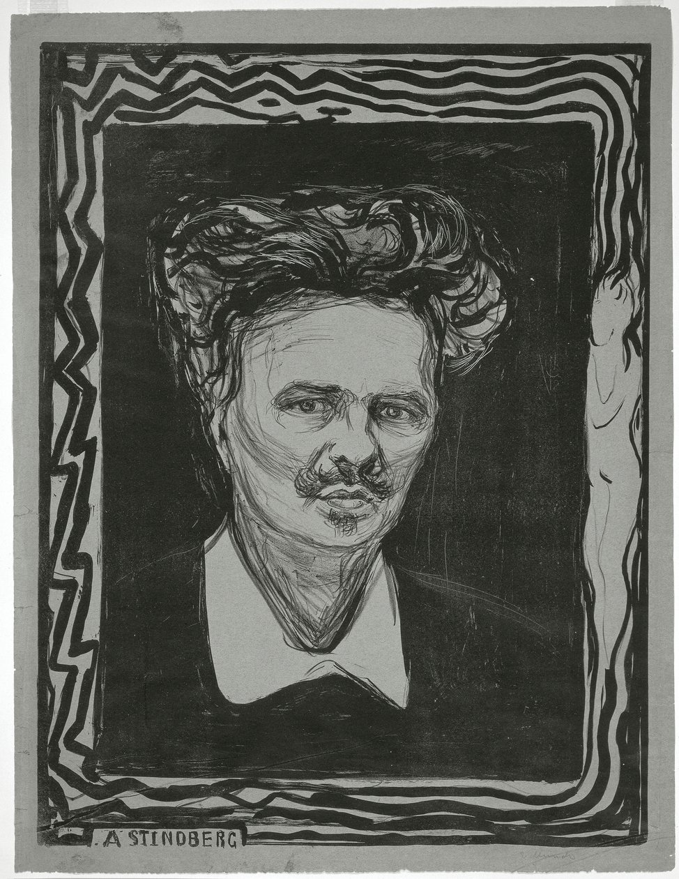 August Strindberg بواسطة إدوارد مونش