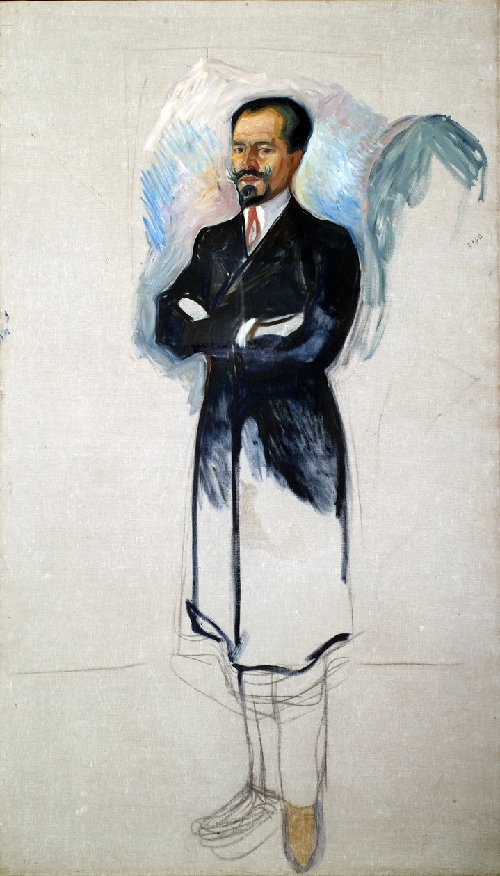 صورة إرنست تيل 1859-1947 بواسطة إدوارد مونش