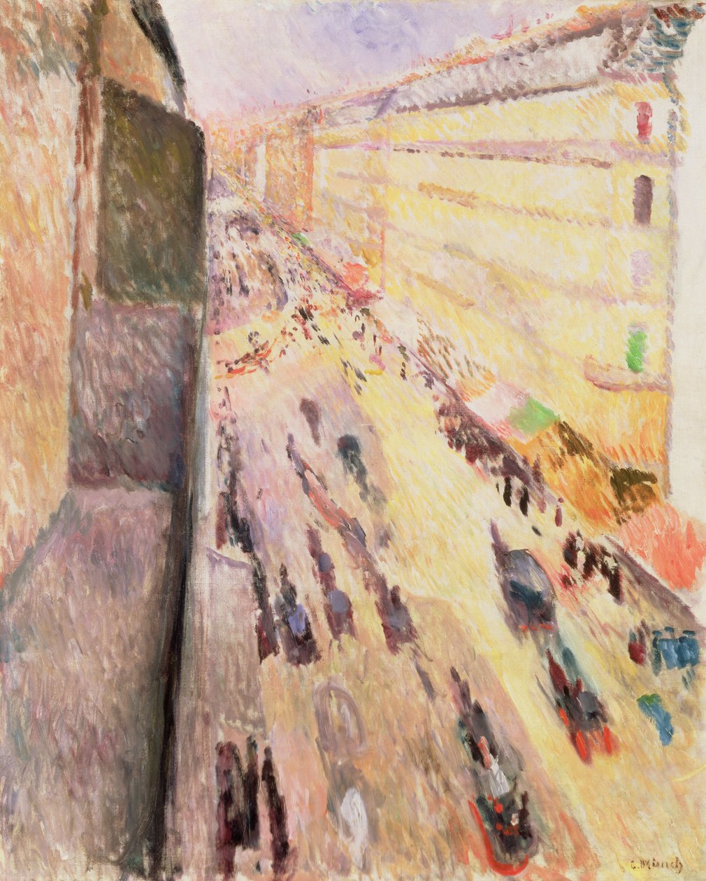 Rue de Rivoli ، 1891 بواسطة إدوارد مونش