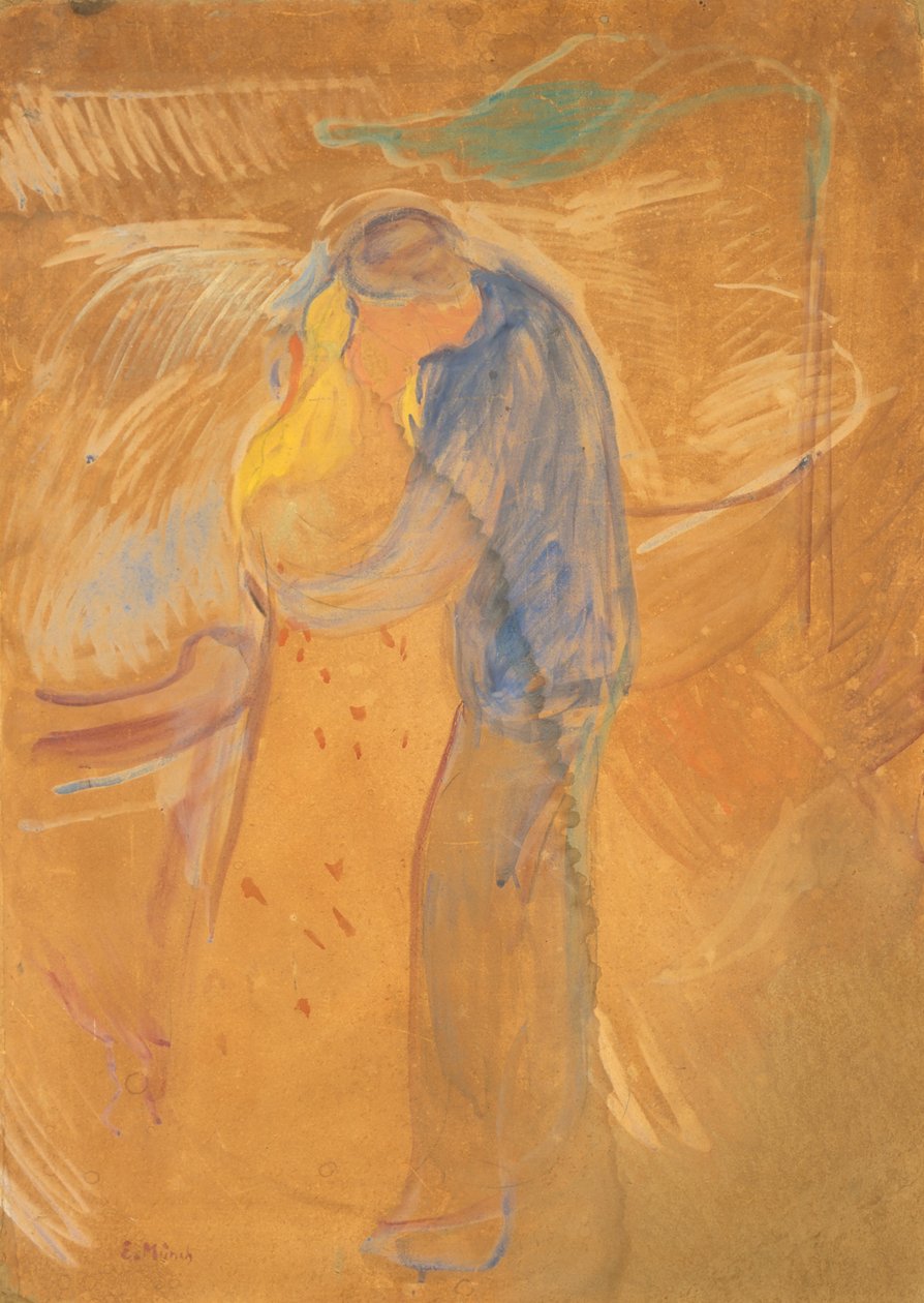 القبلة ، 1906-1907. بواسطة إدوارد مونش