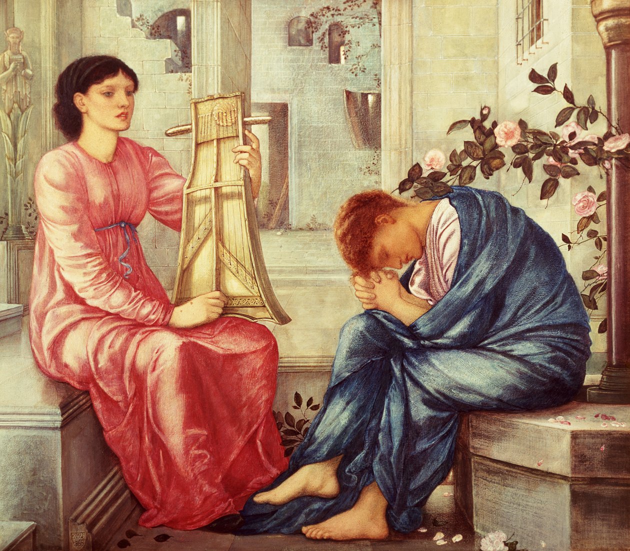 The Lament ، 1866 (غواش) بواسطة إدوارد بورن جونز