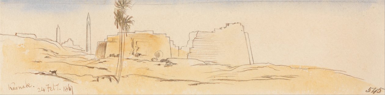 الكرنك ، 24 فبراير 1867 (545) بواسطة إدوارد لير