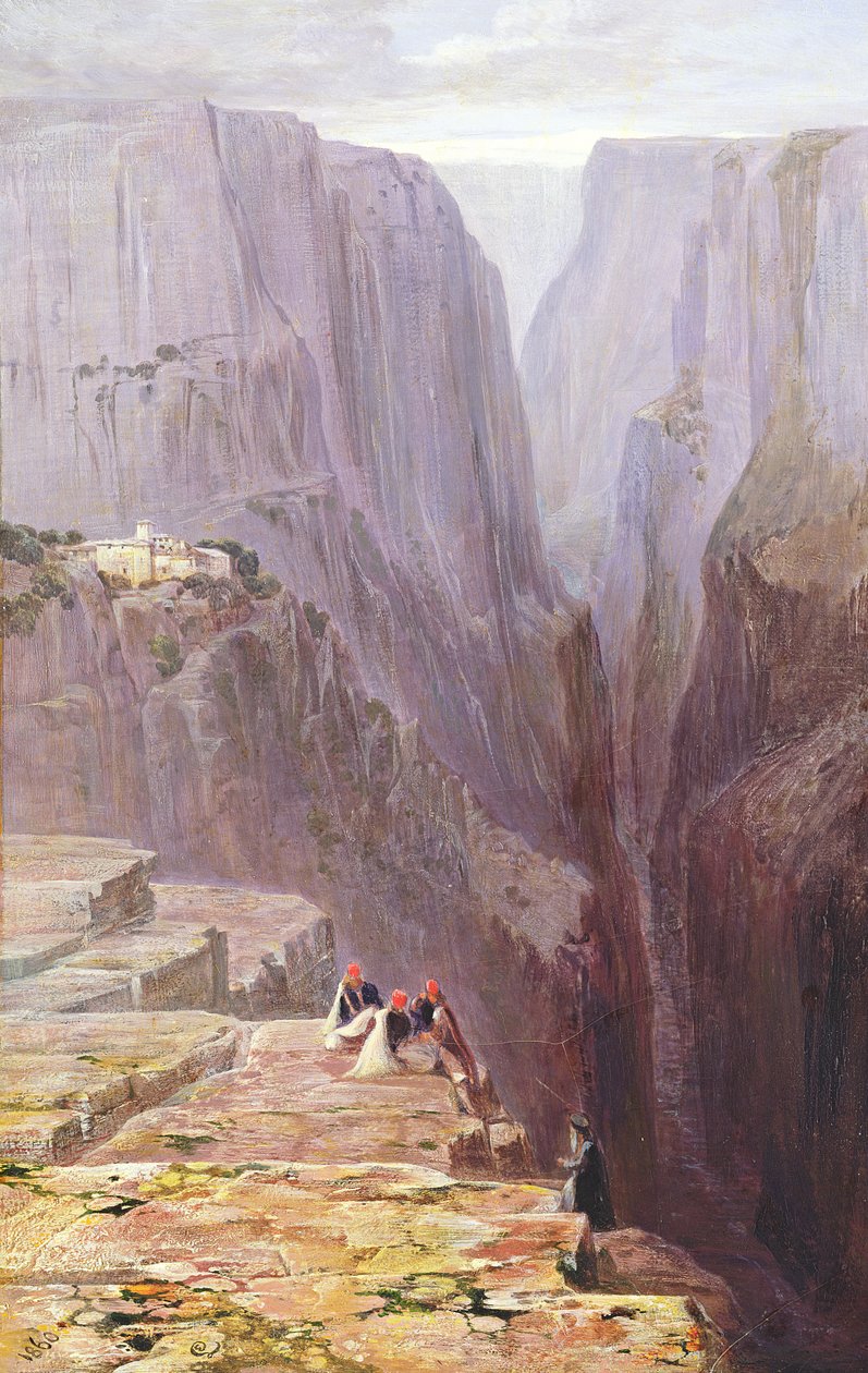 زاغوري ، اليونان ، 1860 بواسطة إدوارد لير