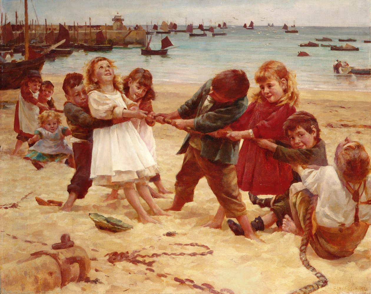 شد الحبل ، 1891 بواسطة إدوارد ر. كينغ