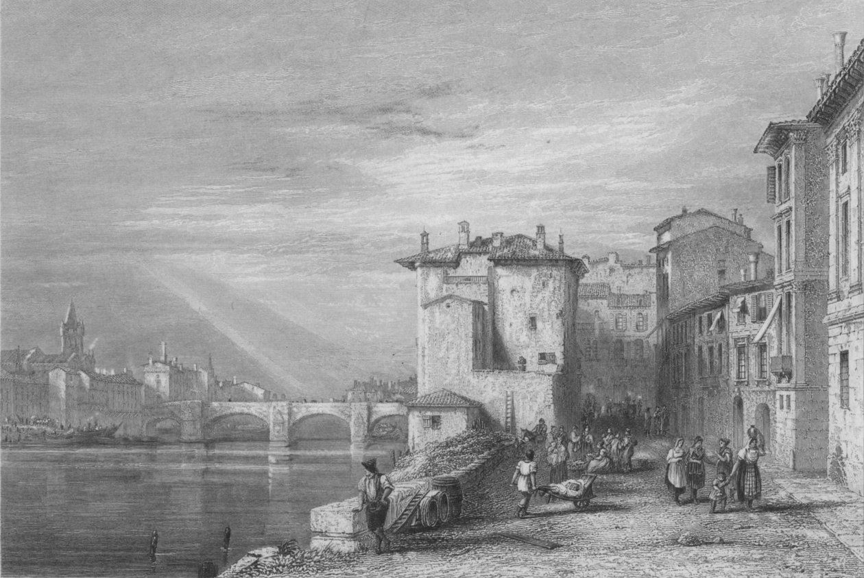 فيرونا ، 1832. بواسطة إدوارد فرانسيس فايند