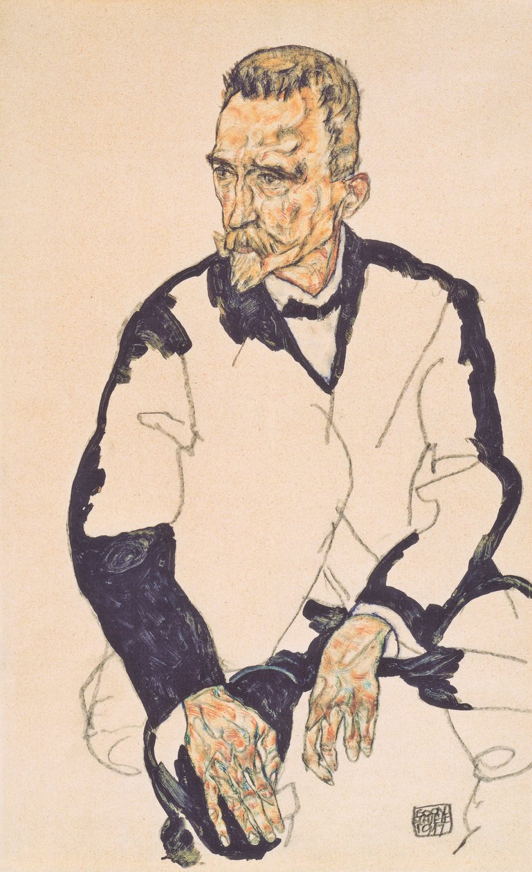 Bildnis Heinrich Benesch بواسطة ايغون شييل