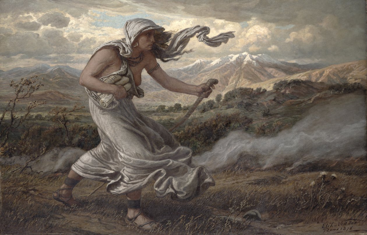 The Cumaean Sibyl ، 1876 بواسطة اليهو فيدر