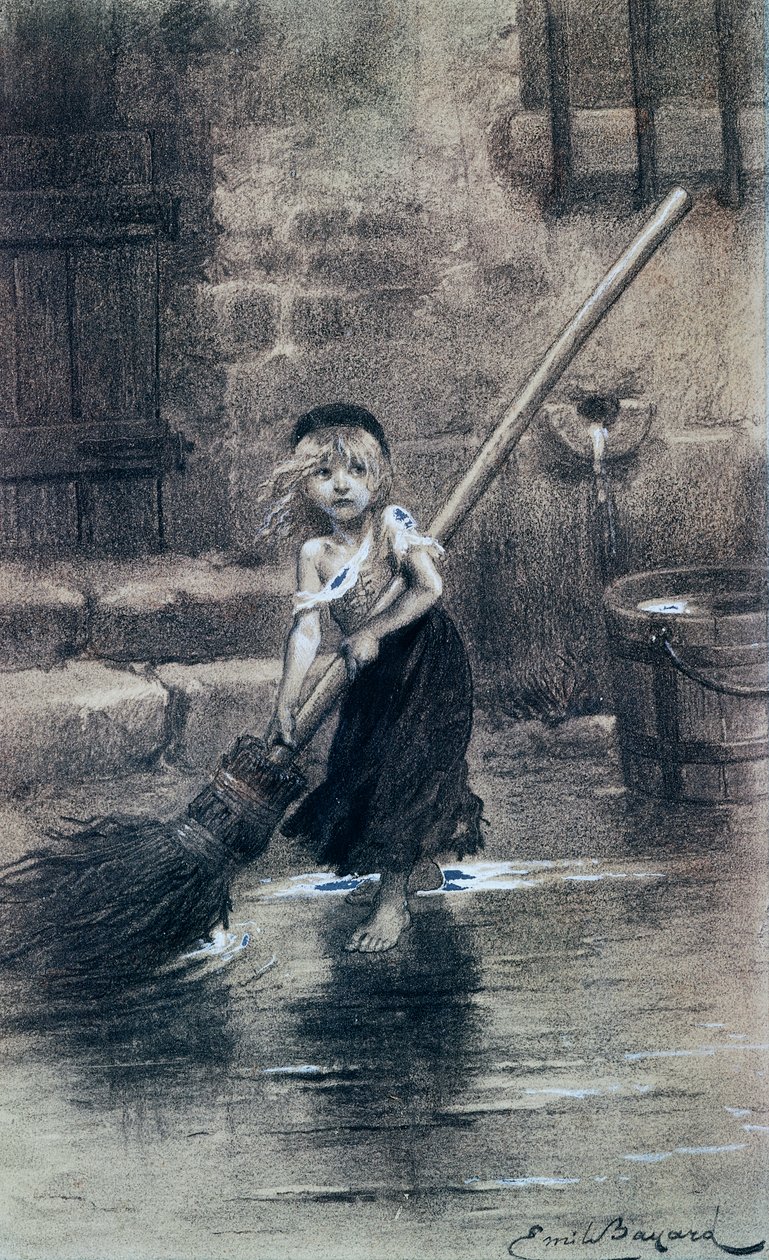 Young Cosette بواسطة إميل أنطوان بايارد