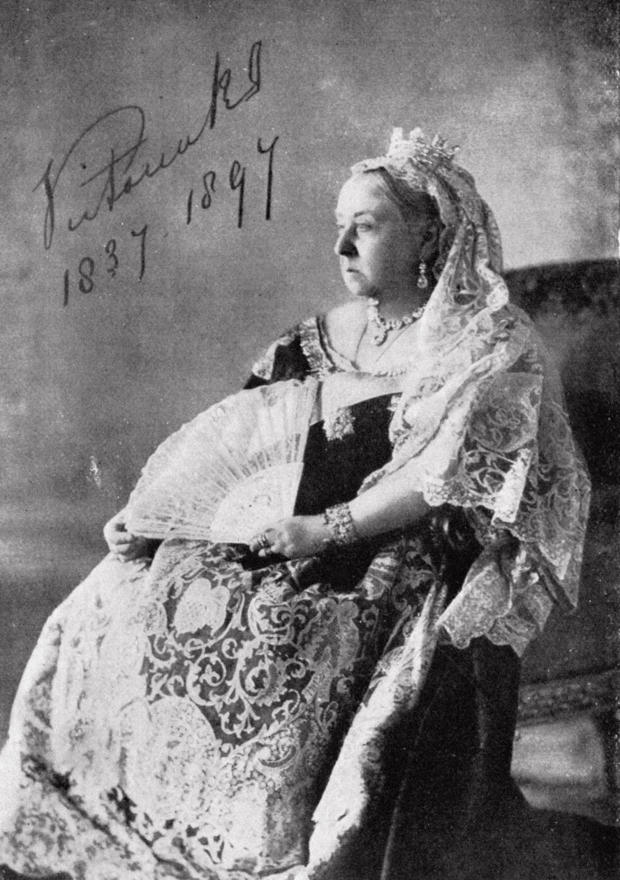 الملكة فيكتوريا (1819-1901) صورة اليوبيل الماسي المصرح بها ، 1897 بواسطة مصور انجليزى