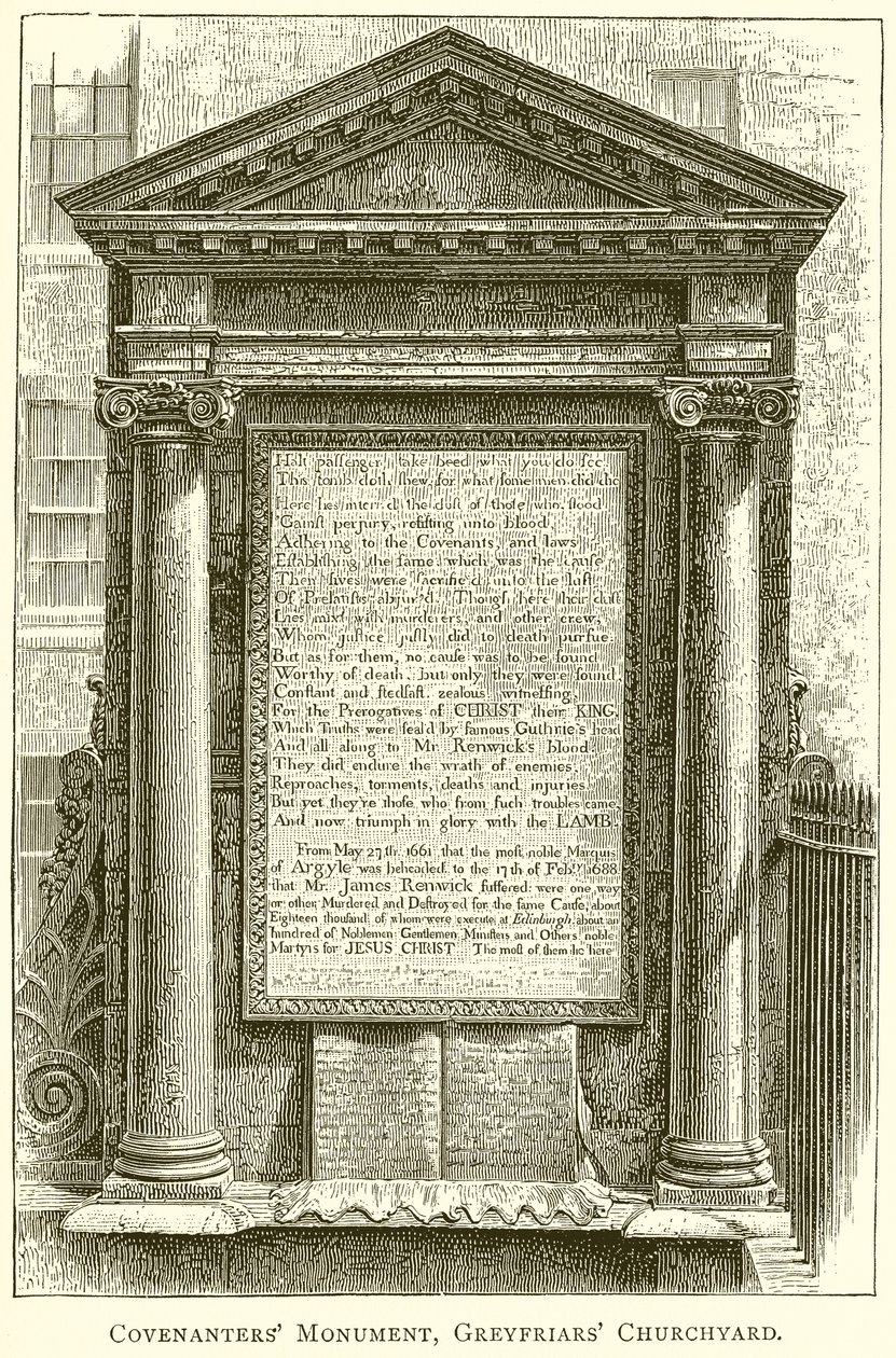 النصب التذكاري ، Greyfriars Churchyard بواسطة مدرسة اللغة الإنجليزية