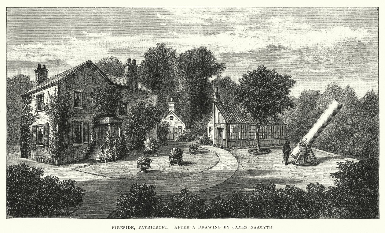 Fireside, Patricroft (engraving) بواسطة مدرسة اللغة الإنجليزية