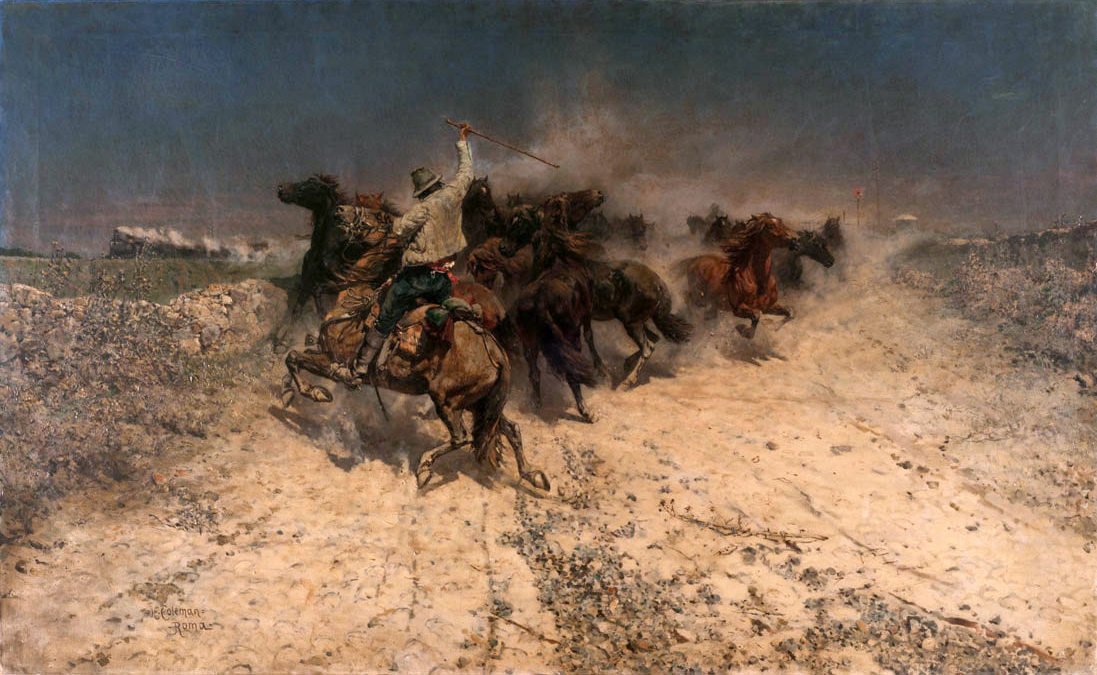 خيول الذعر الاندفاع بواسطة إنريكو كولمان