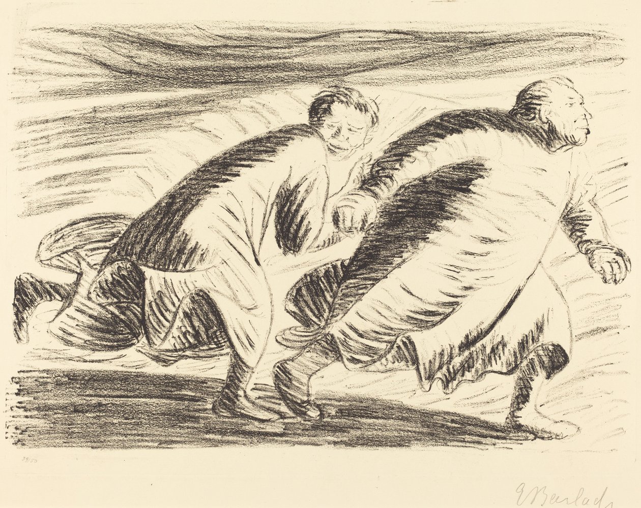 الهاربون ، 1916-1917. بواسطة إرنست بارلاخ
