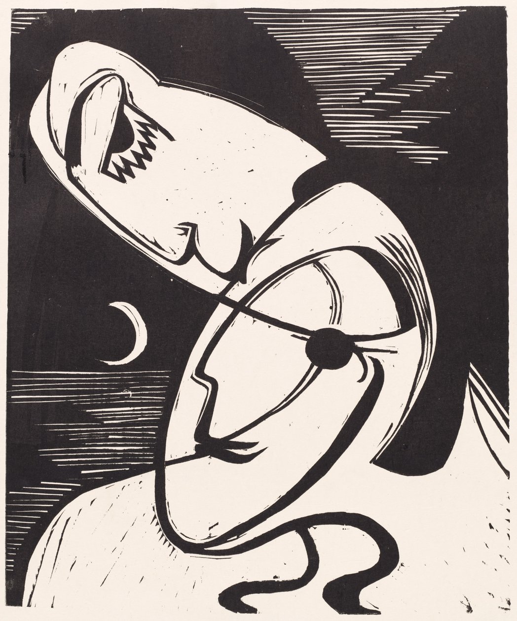 القبلة ، 1930. بواسطة إرنست لودفيج كيرشنر