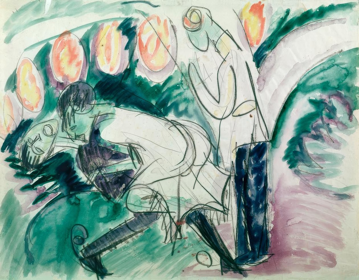 Pantomime III بواسطة إرنست لودفيج كيرشنر
