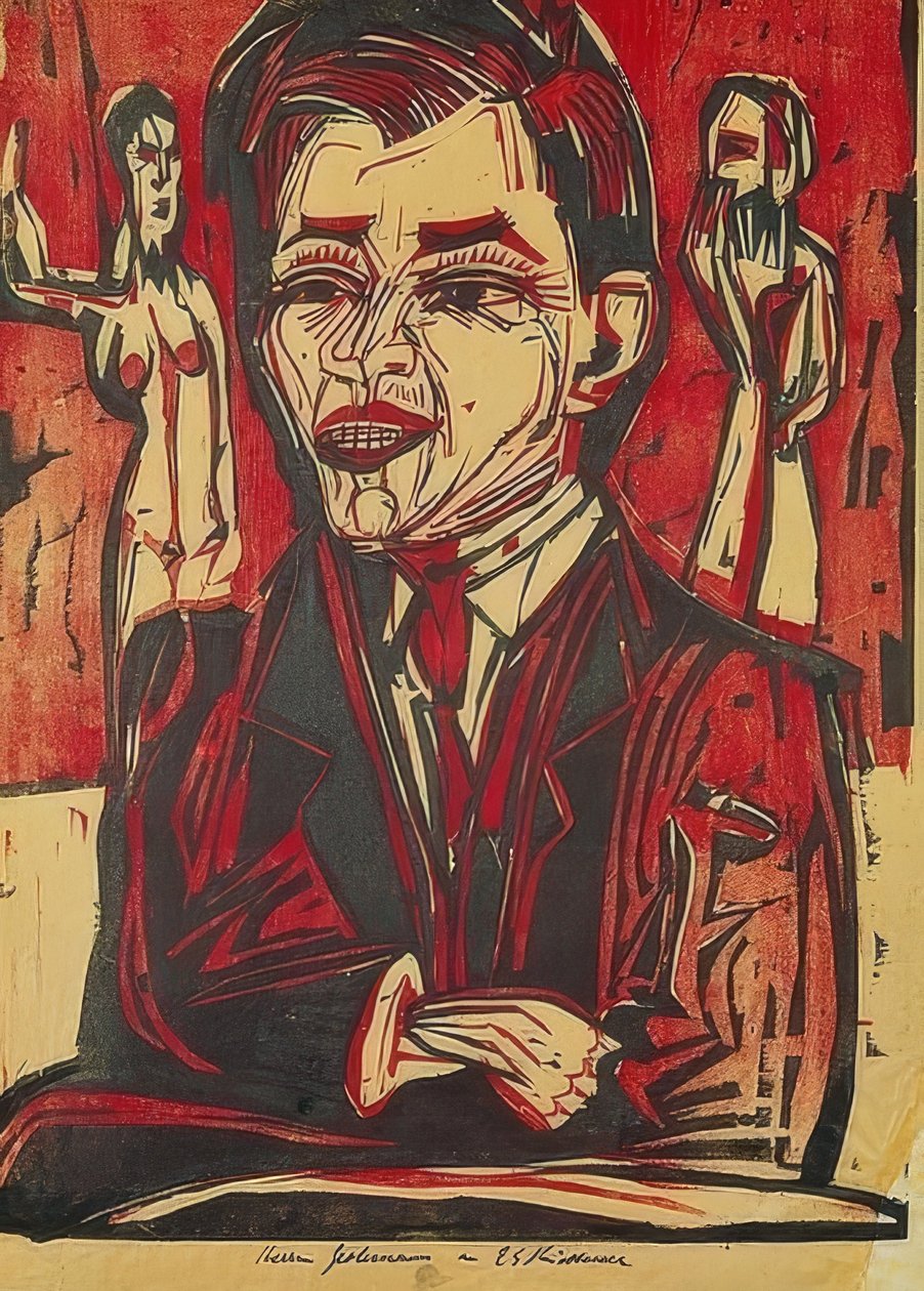 تصوير شخصي بواسطة إرنست لودفيج كيرشنر