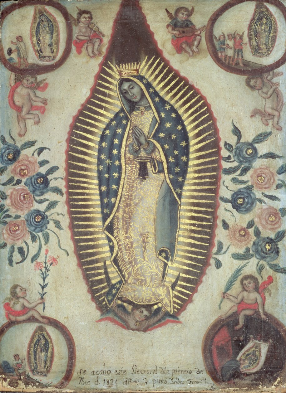عذراء غوادالوبي ، 1824 بواسطة Escamilla Isidro