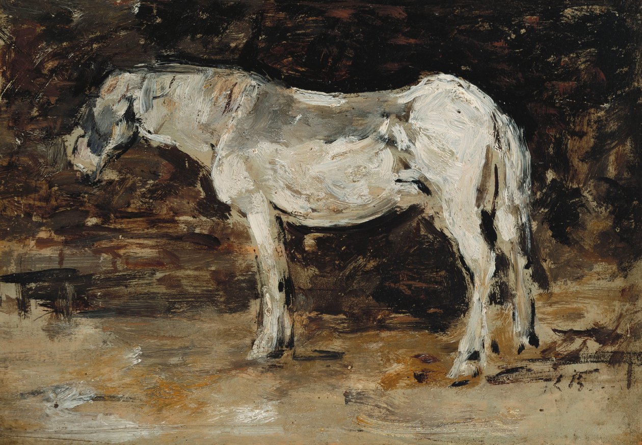 الحصان الأبيض ، c.1885-90 بواسطة يوجين لويس بودين