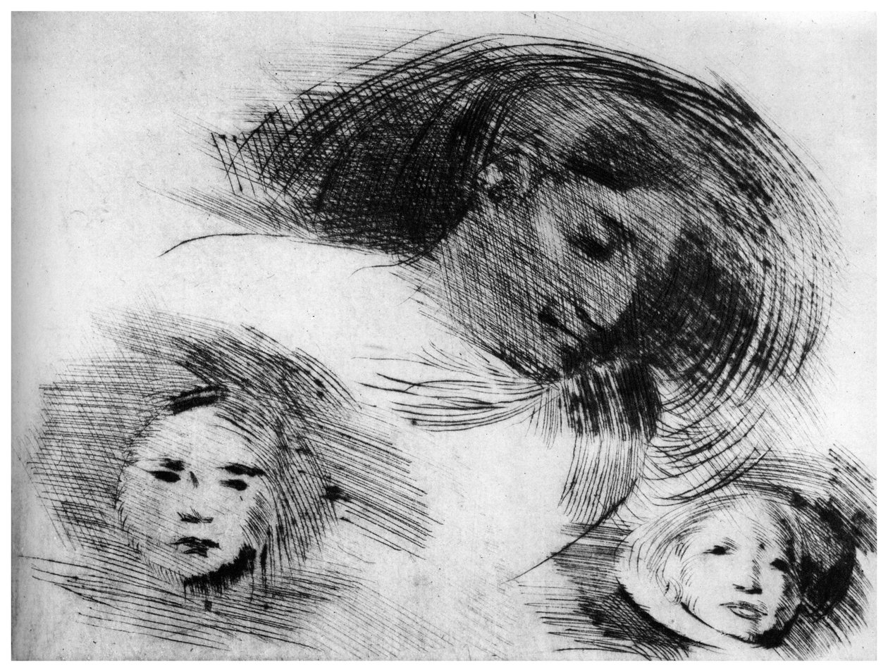 رسم تقريبي ، c1870-1905 1924 بواسطة يوجين كاريير