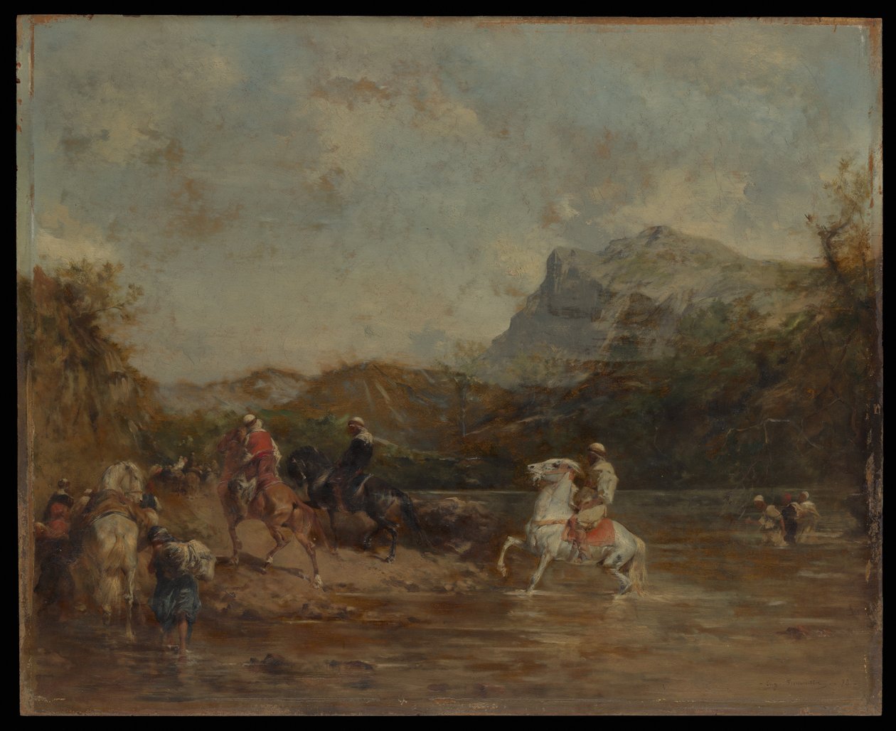 عرب يعبرون فورد ، 1873. بواسطة يوجين فرومنتين