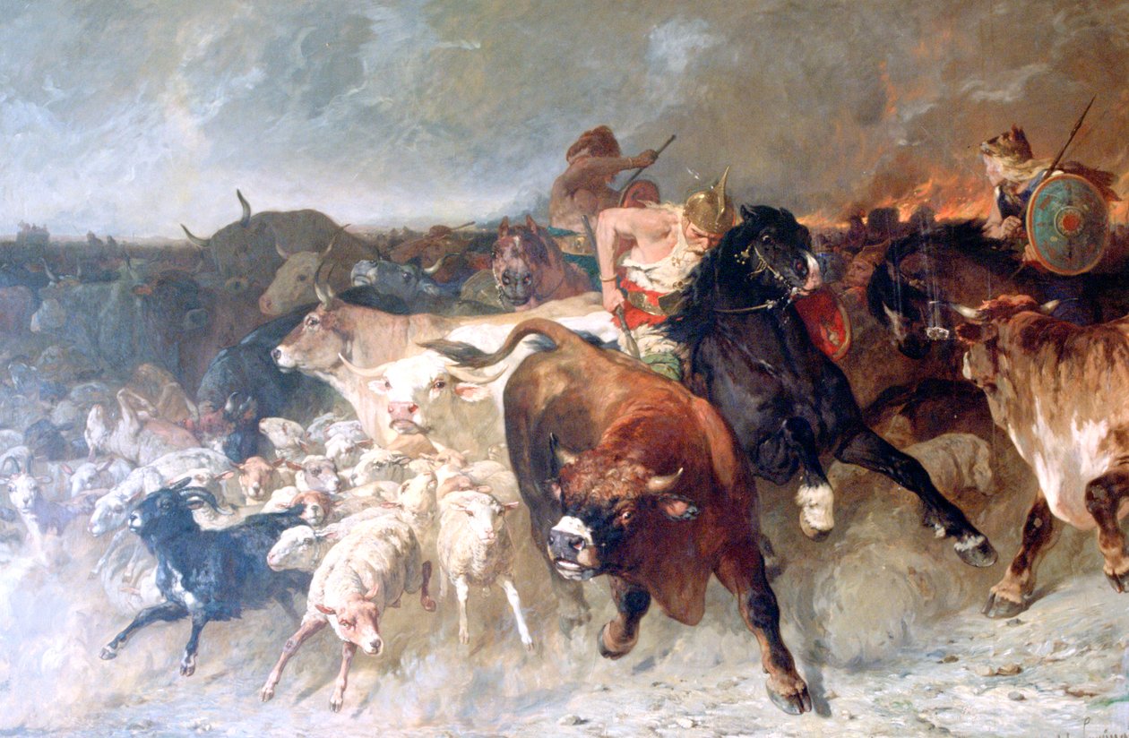 نهب ، 1867 بواسطة إيفاريست فيتال لومينيس