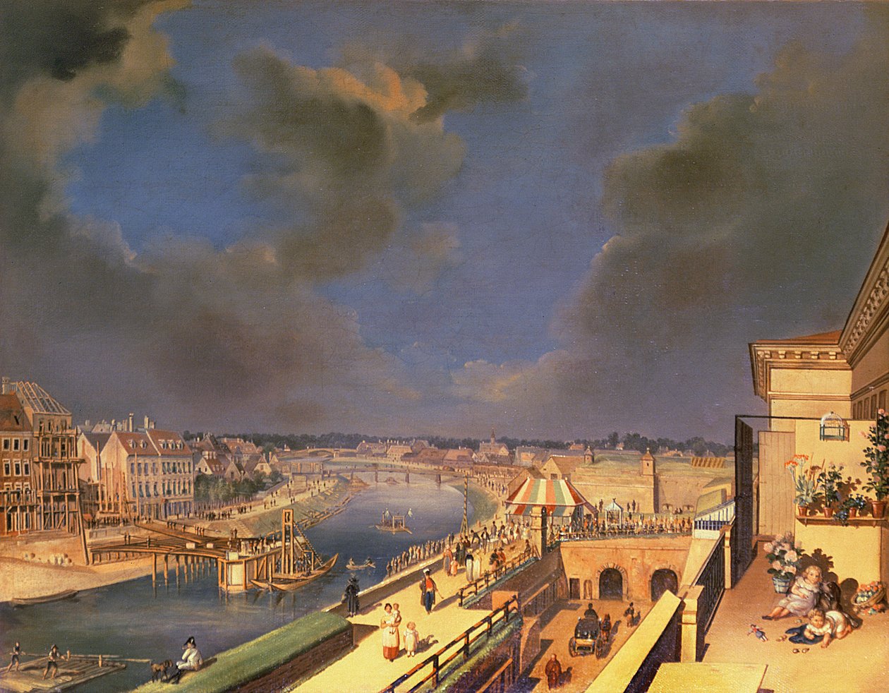 منظر لفيينا ، 1819 بواسطة F. de Maleck