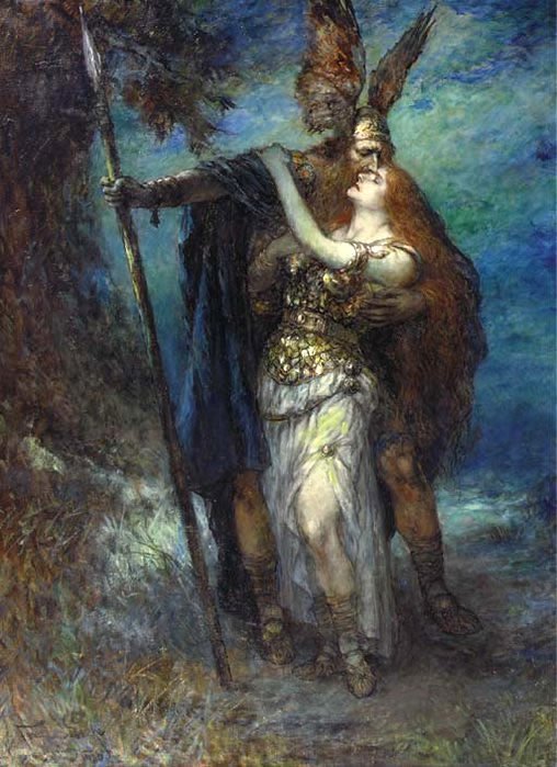 Wotan و Brunnhilden بواسطة فرديناند ليك