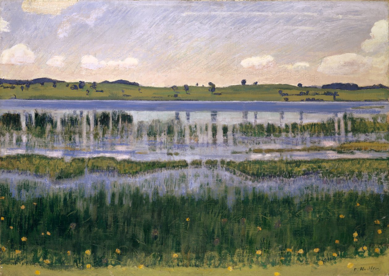 Lake Burgäschi بواسطة فرديناند هودلر