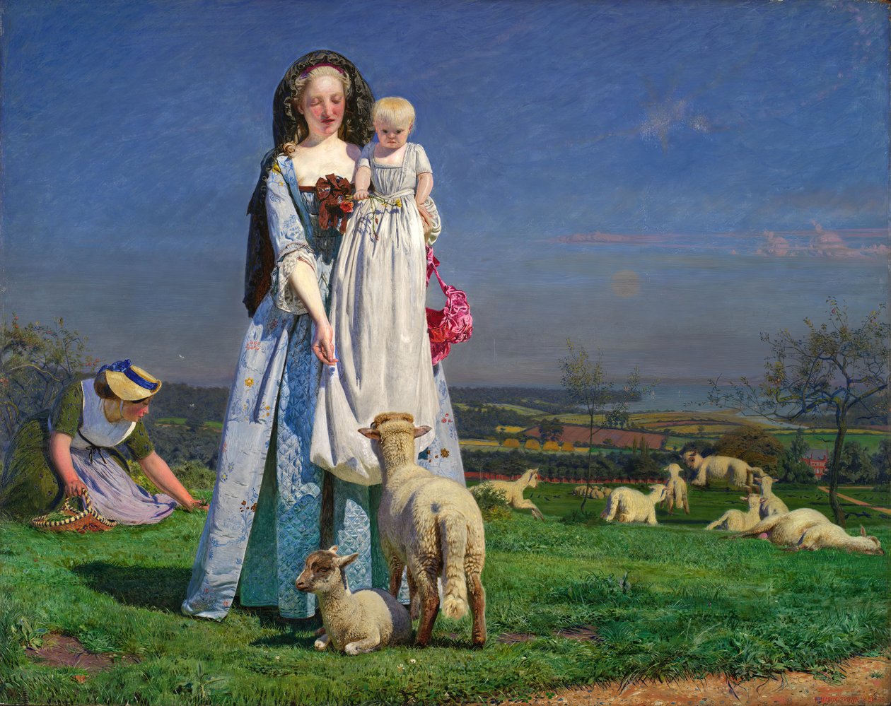 جميلة Baa-Lambs ، 1850s. بواسطة فورد مادوكس براون