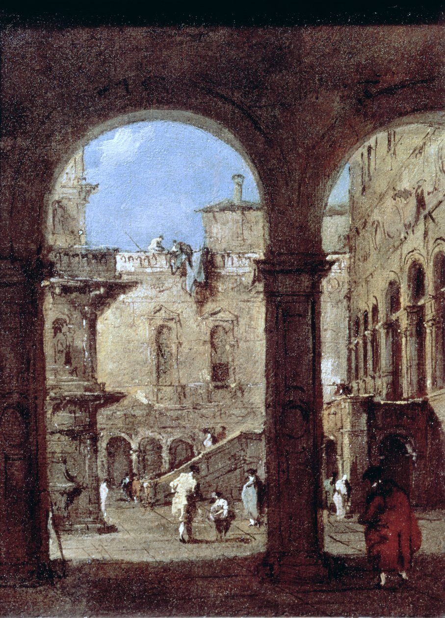 Capriccio المعمارية ، ج .1770 بواسطة فرانشيسكو غواردي