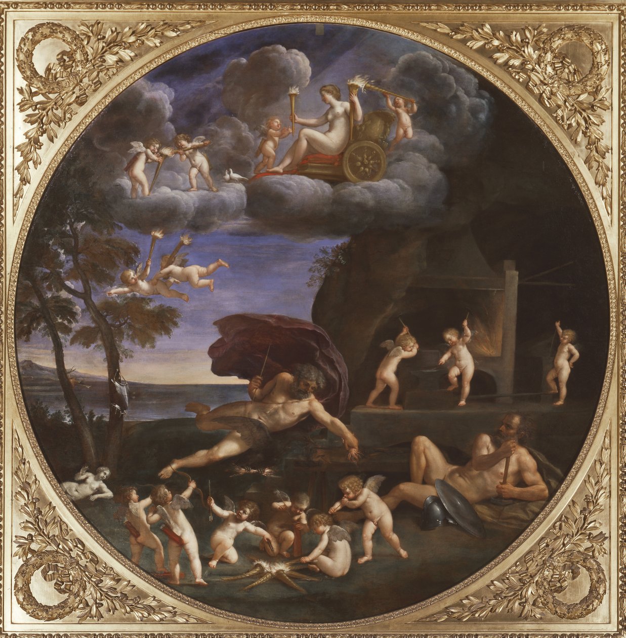 عنصر النار ، 1625-28 بواسطة فرانشيسكو ألباني