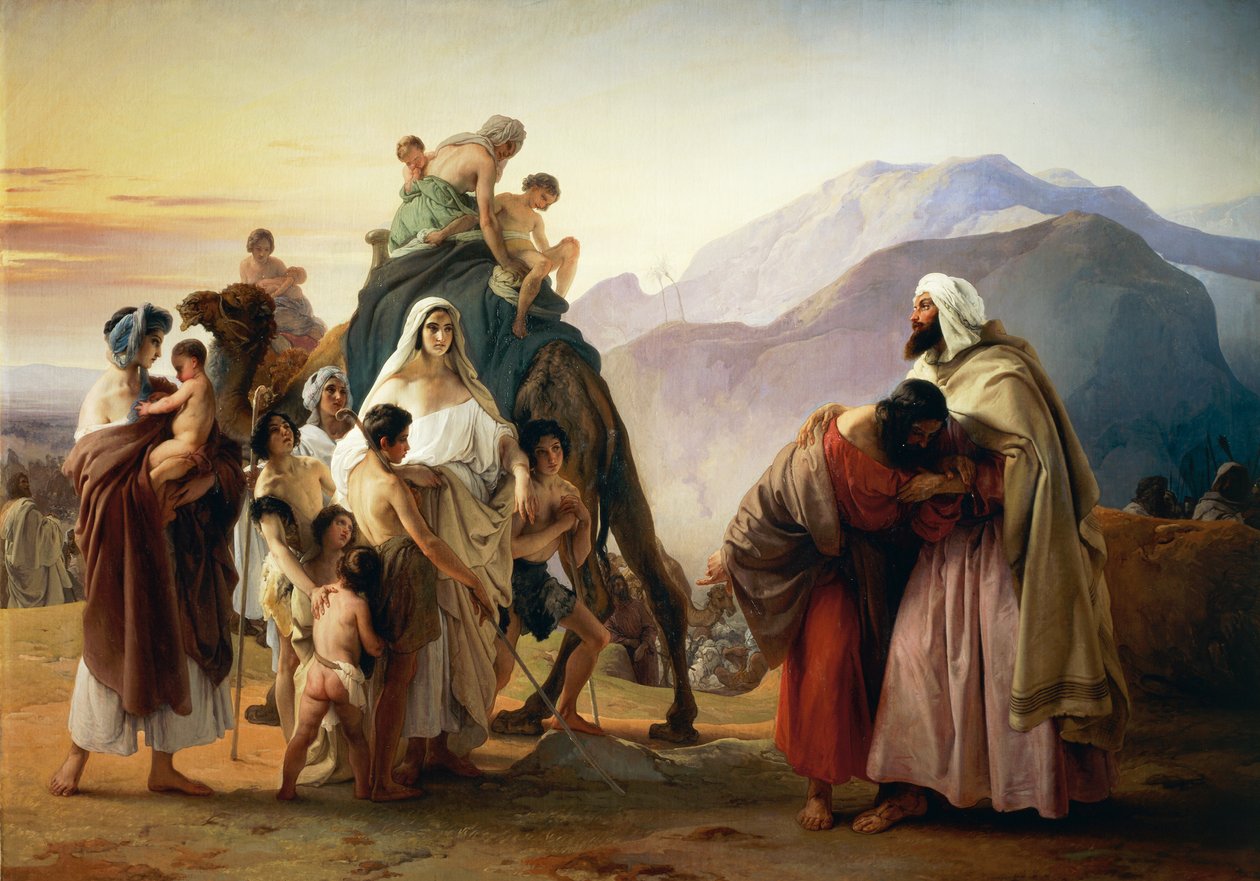 مصالحة عيسو مع يعقوب بواسطة فرانشيسكو هايز