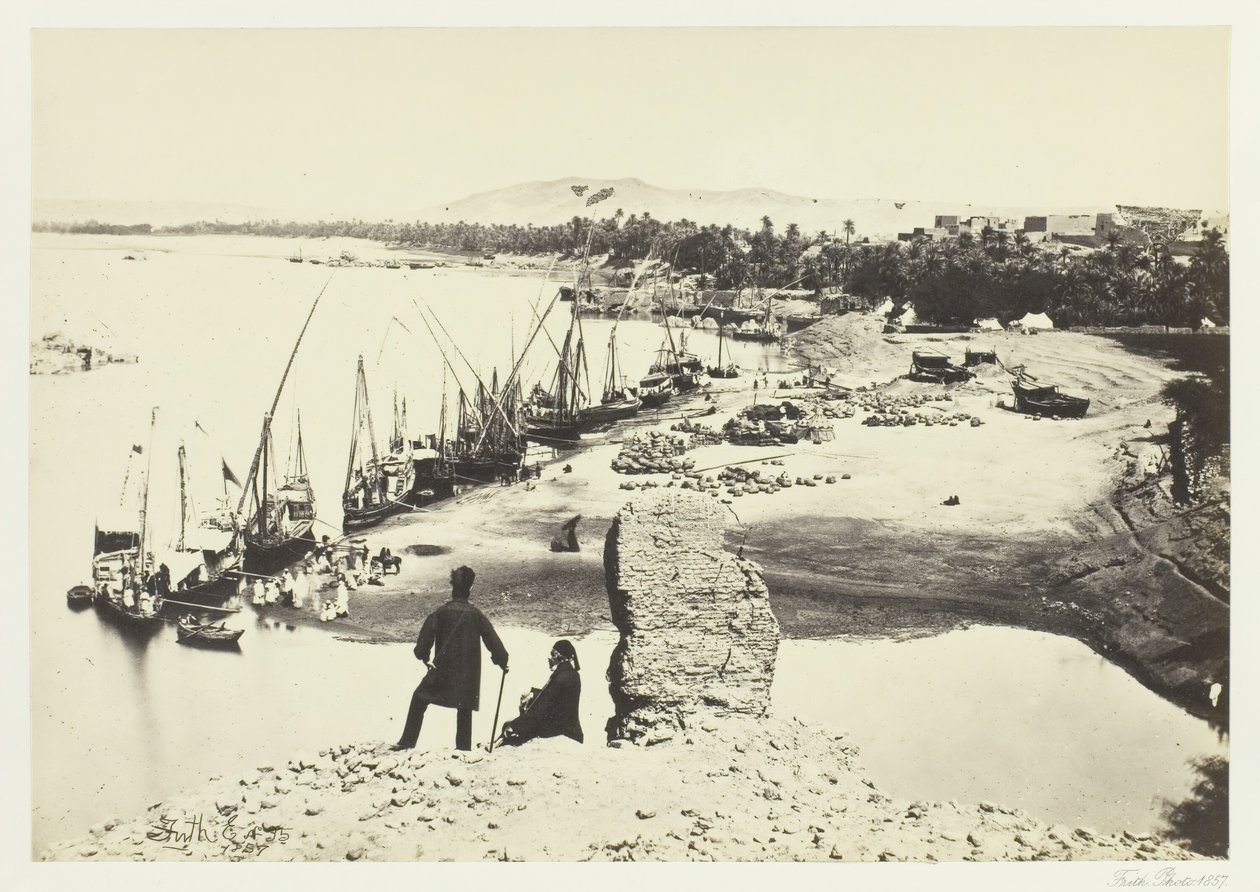Assouan, 1857.  بواسطة فرانسيس فريث