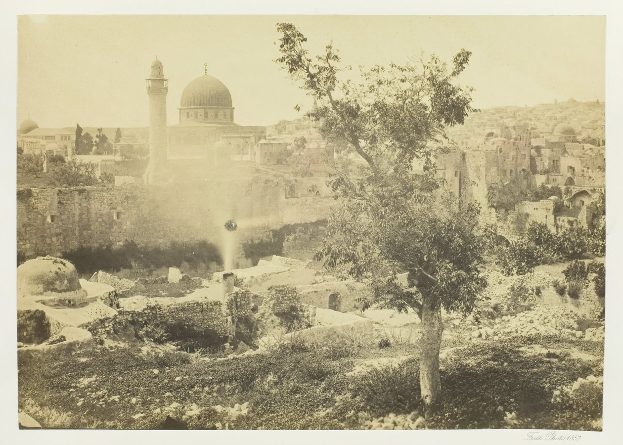 مسجد عمر بالقدس 1857. بواسطة فرانسيس فريث