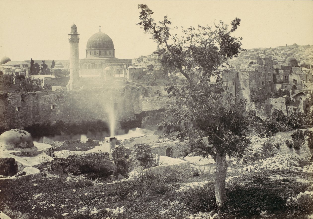 مسجد عمر بالقدس 1857. بواسطة فرانسيس فريث
