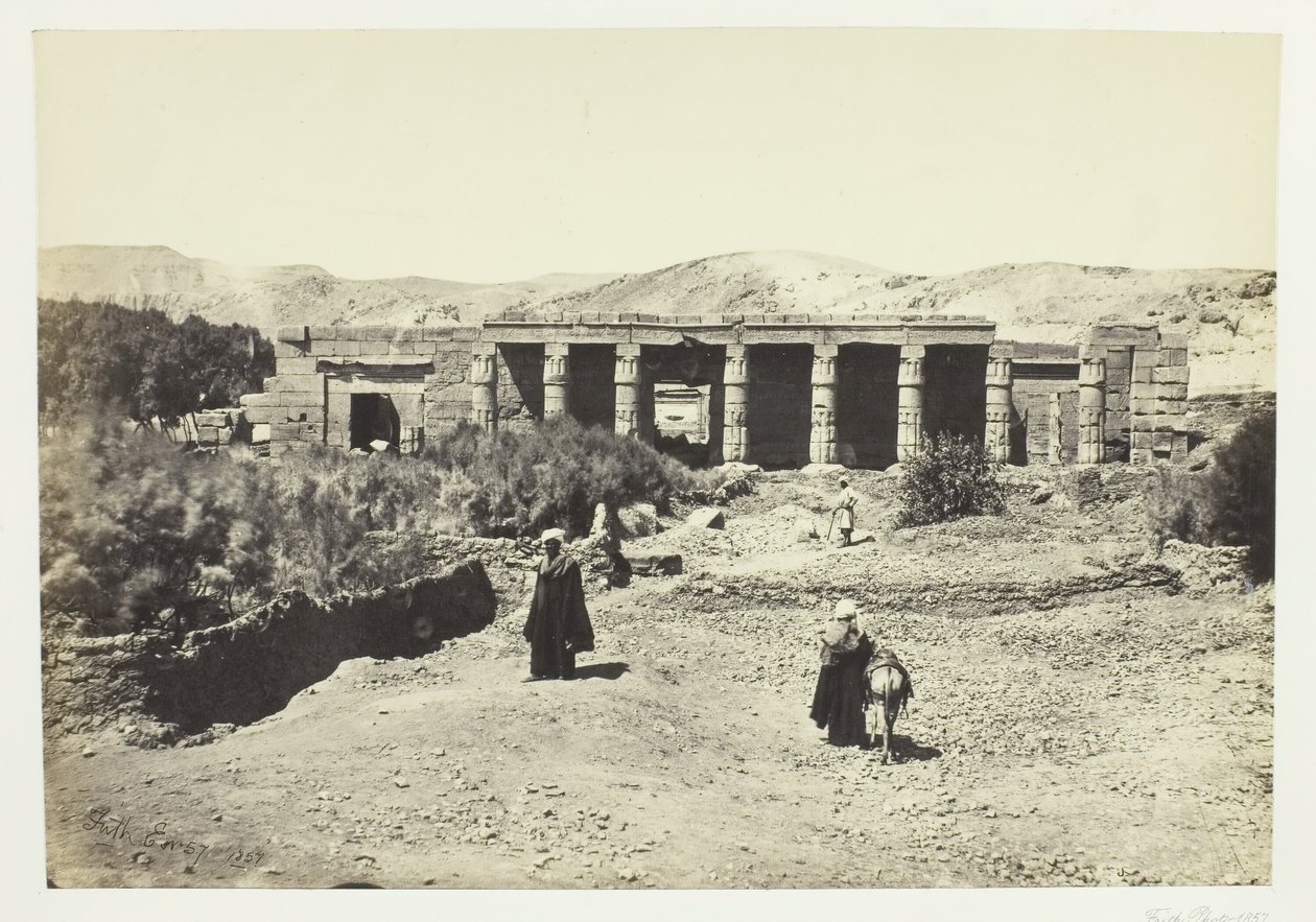 معبد جورنه ، طيبة ، 1857. بواسطة فرانسيس فريث