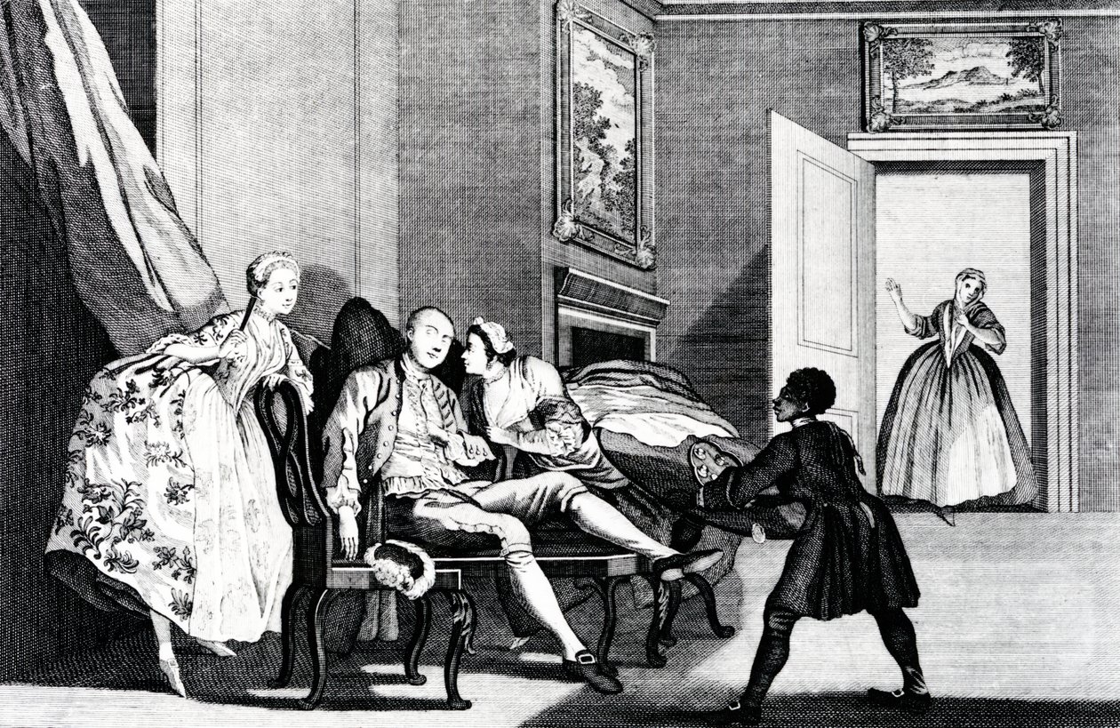 سرقة قبلة ، ج ، 1743 بواسطة فرانسيس هايمان