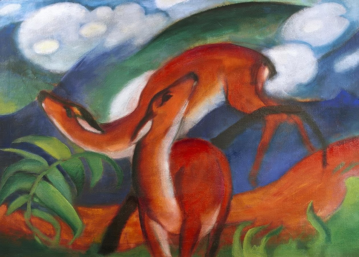 Rote Rehe II بواسطة فرانز مارك