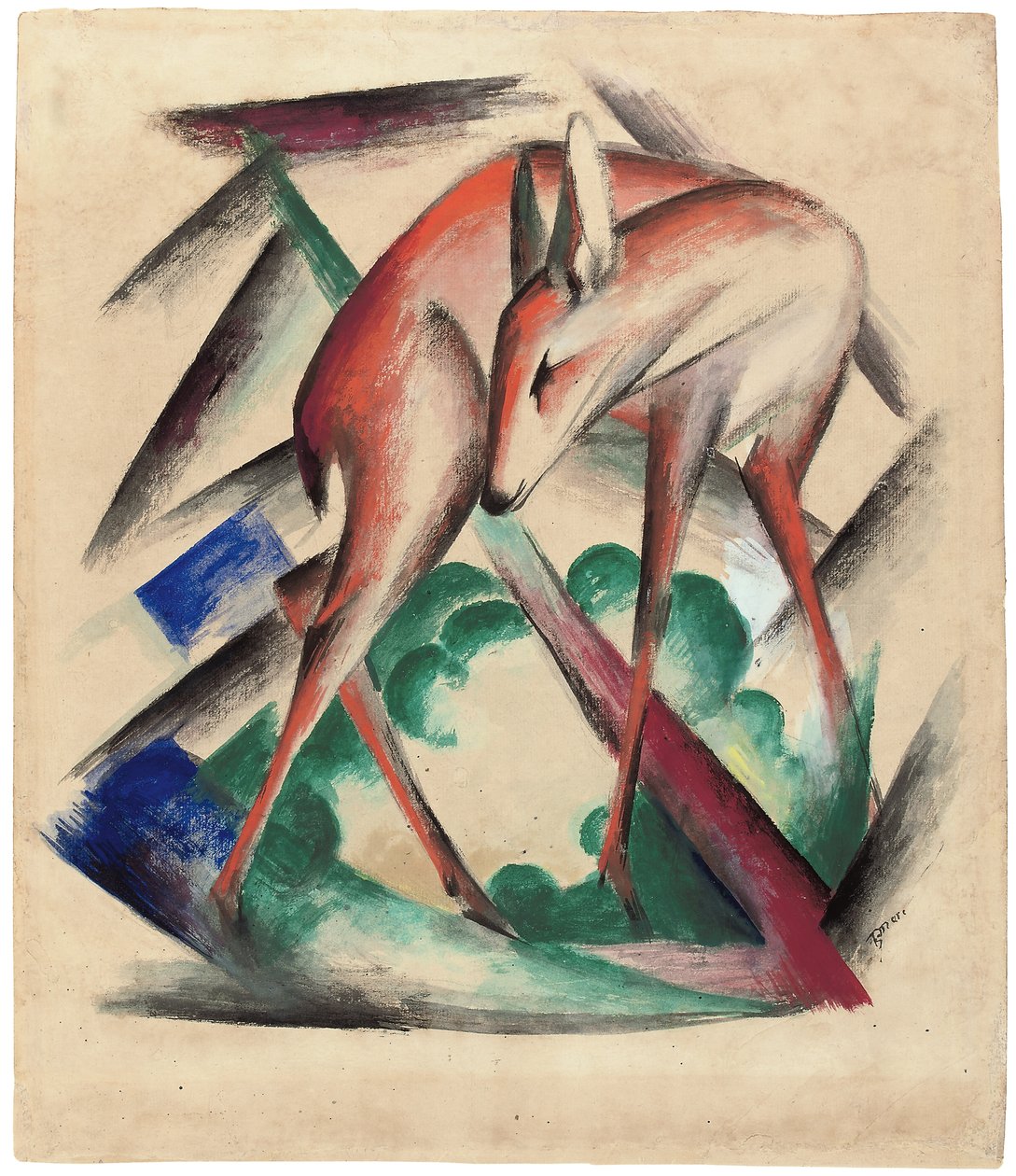 الغزلان ، 1912 بواسطة فرانز مارك
