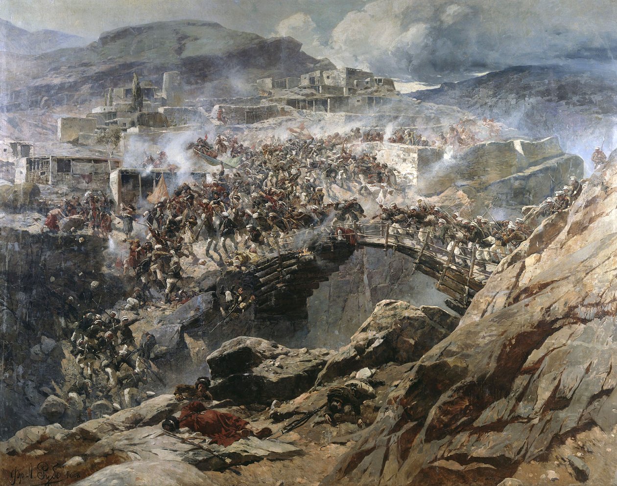 حصار أخولق 1888. بواسطة فرانز روبود