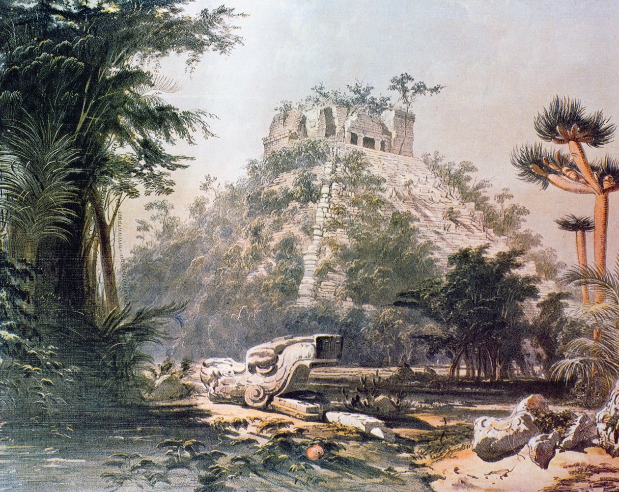 منظر لكاستيلو ، 1844 (ليثو ملون) بواسطة فريدريك كاثروود