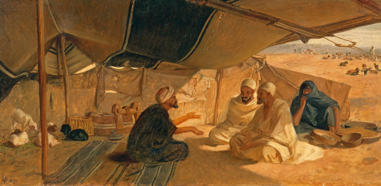 عرب في الصحراء ، 1871 بواسطة فريدريك جودال