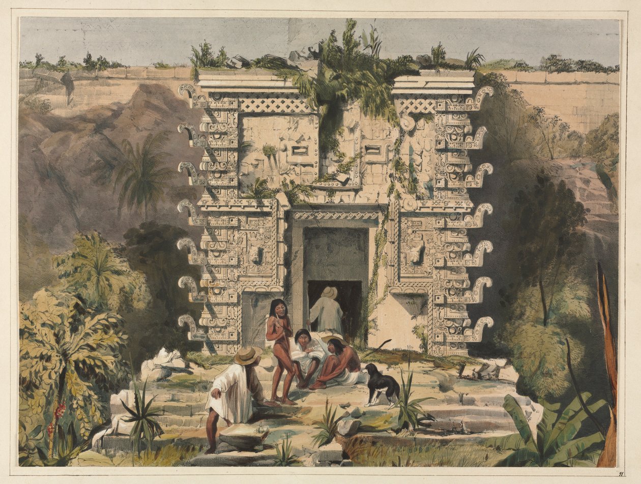 بوابة Teocallis العظمى ، Uxmal. بواسطة فريدريك كاثروود