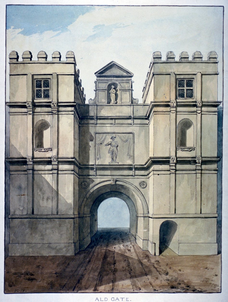 ألدجيت ، لندن ، c1820 بواسطة فريدريك ناش