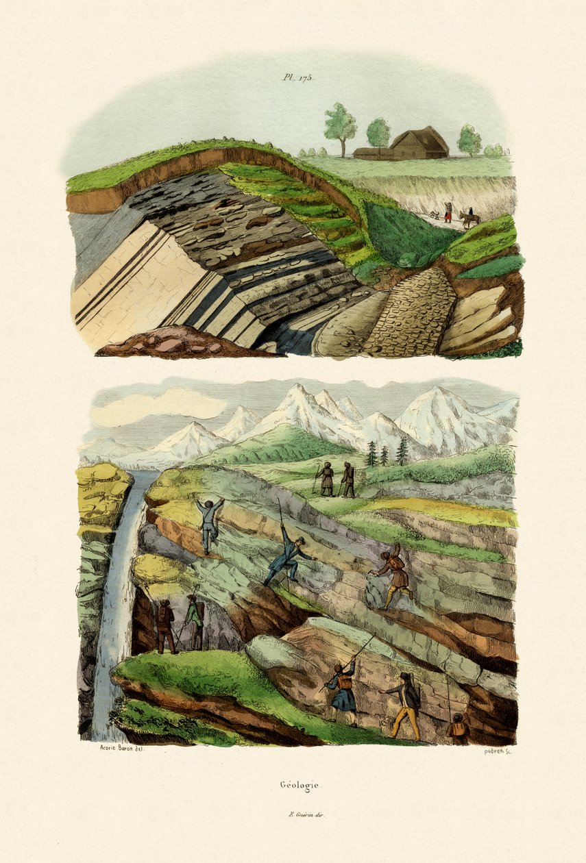 الجيولوجيا ، 1833-1839 بواسطة المدرسة الفرنسية