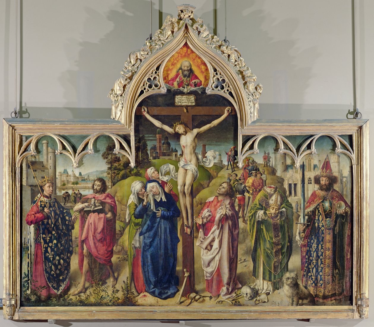 مجلس باريس Altarpiece ، 1453-55 بواسطة المدرسة الفرنسية