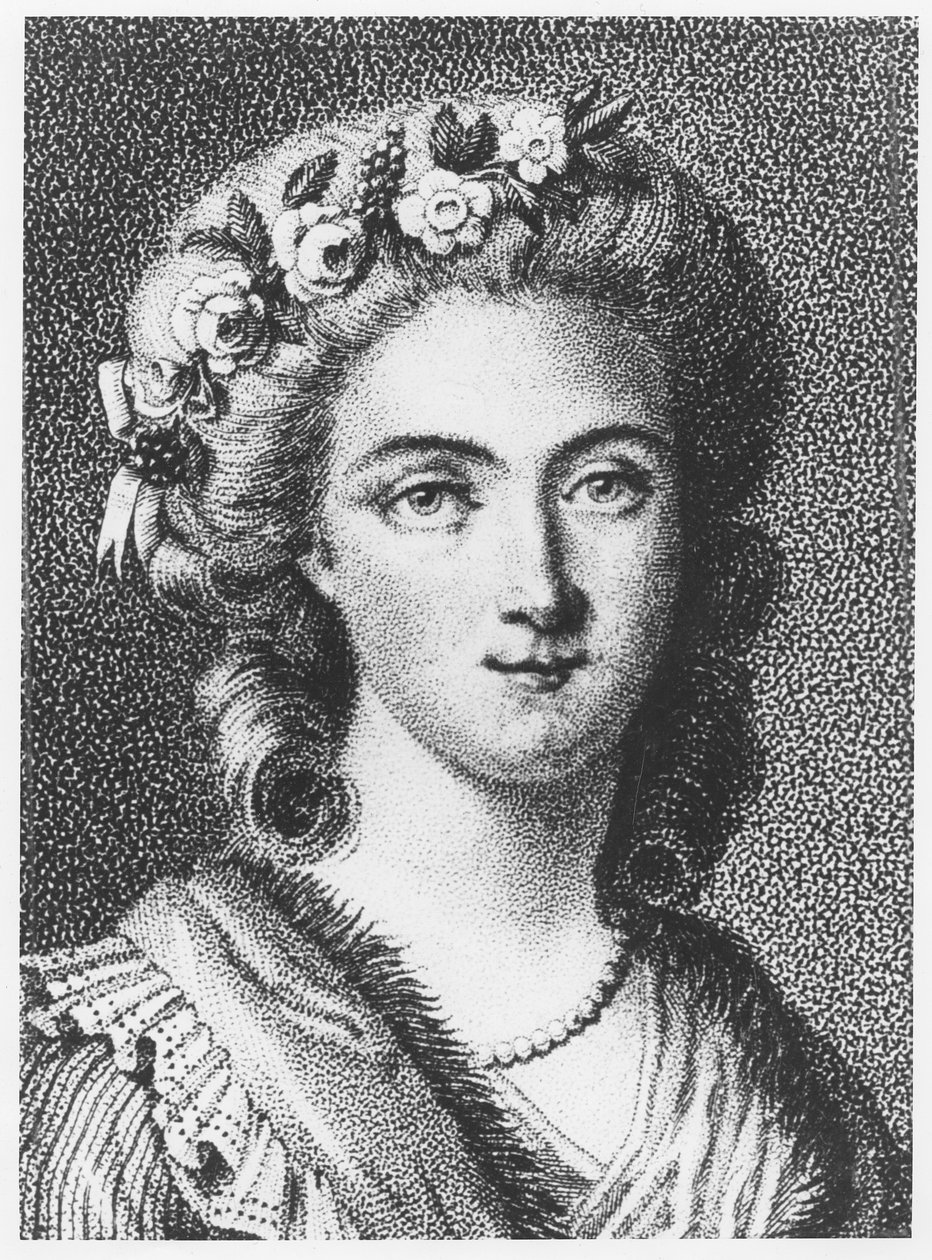 Comtesse d'Houdetot (نقش) بواسطة المدرسة الفرنسية