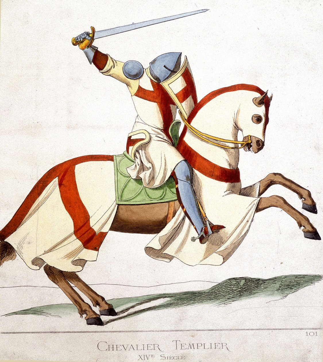 Knight Templar بواسطة المدرسة الفرنسية