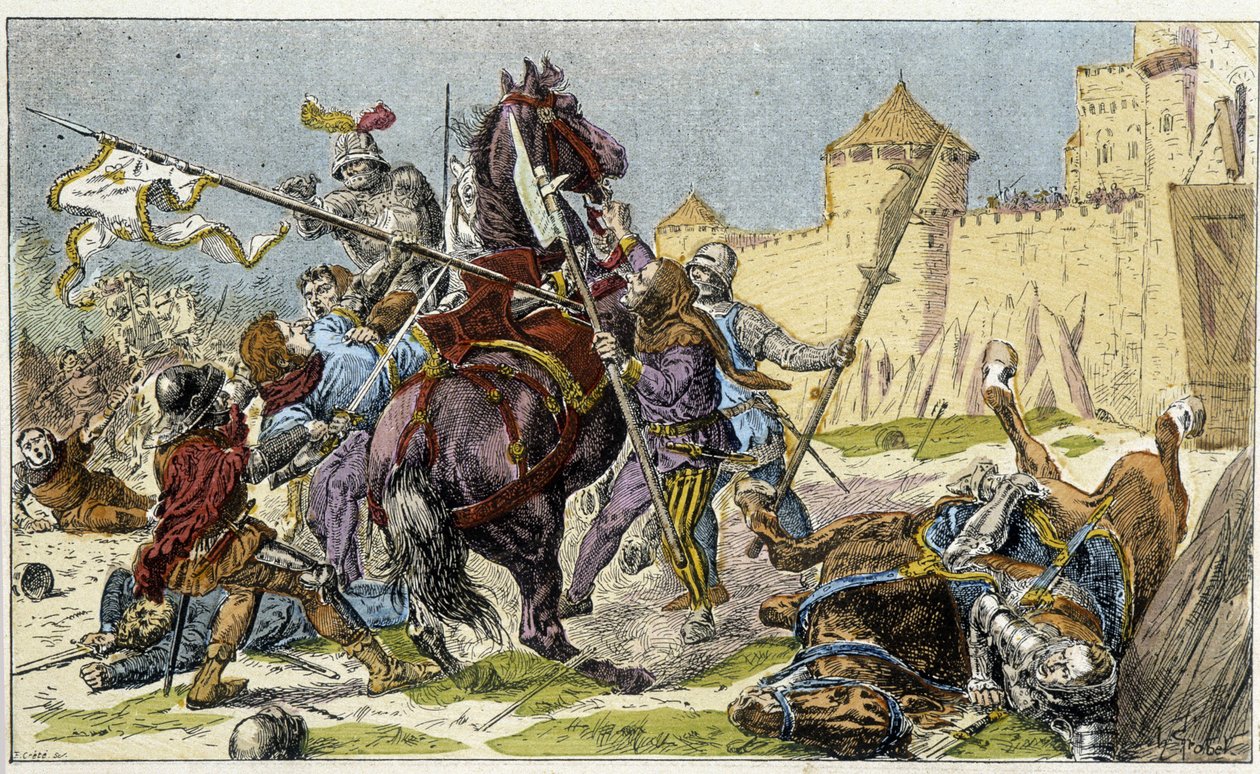 القبض على جان دارك (1430) بواسطة المدرسة الفرنسية
